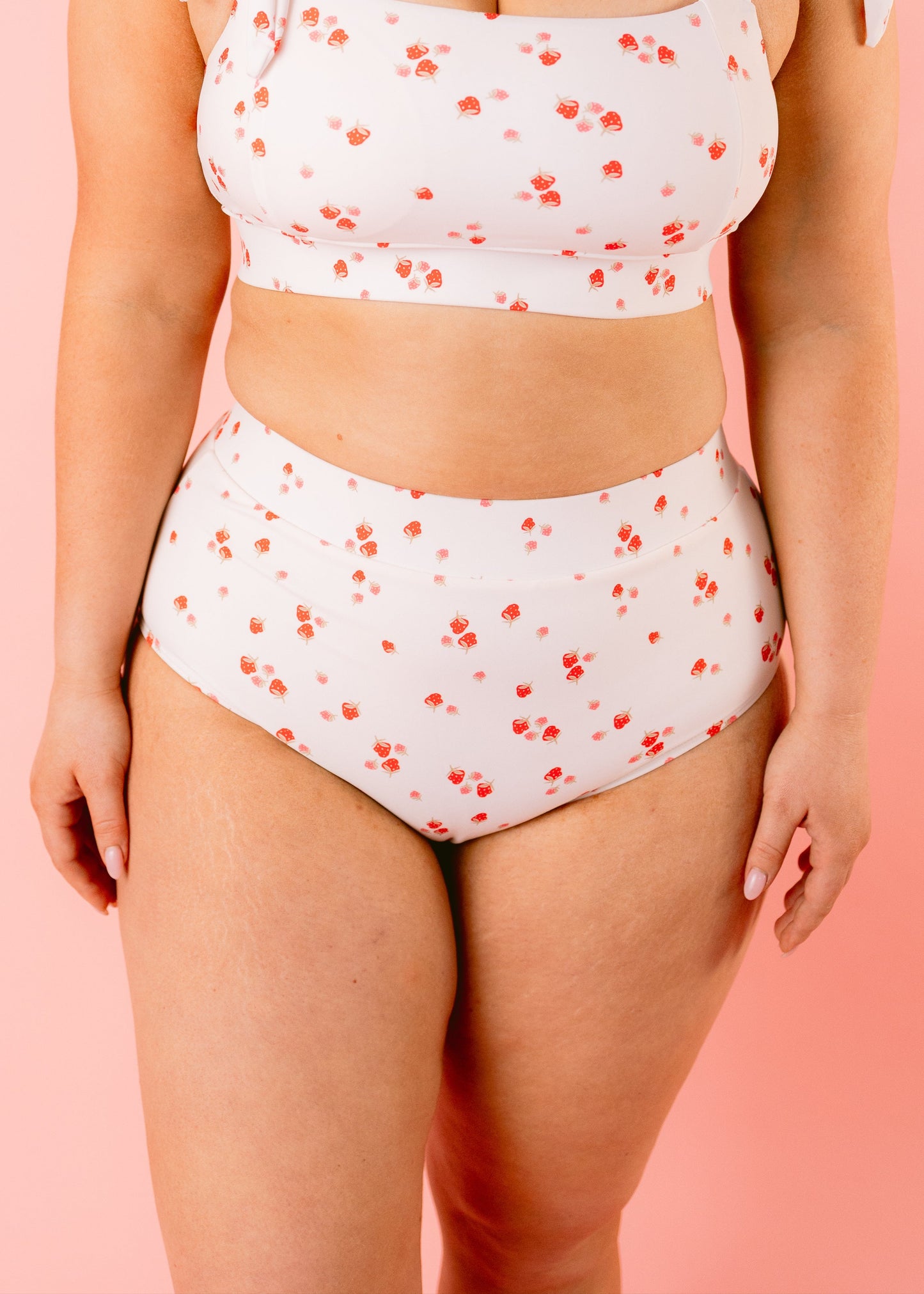 Sugarberry High Waisted Bikini Bottoms - Full Bum Coverage and Tummy Control