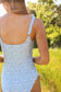 Close-up of adjustable swim straps on the Sophie One Piece, designed for a customizable fit.